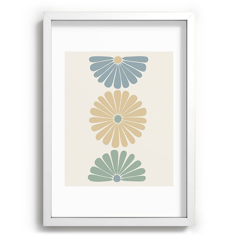 Colour Poems Retro Daisy Multicolor I Recessed Framing Rectangle