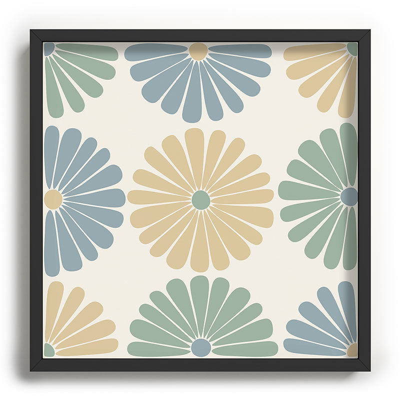 Colour Poems Retro Daisy Multicolor I Recessed Framing Square
