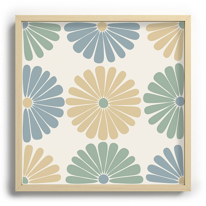 Colour Poems Retro Daisy Multicolor I Recessed Framing Square