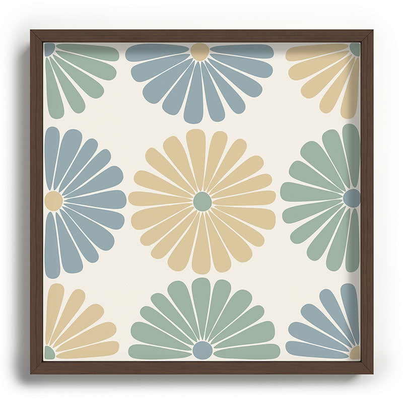Colour Poems Retro Daisy Multicolor I Recessed Framing Square