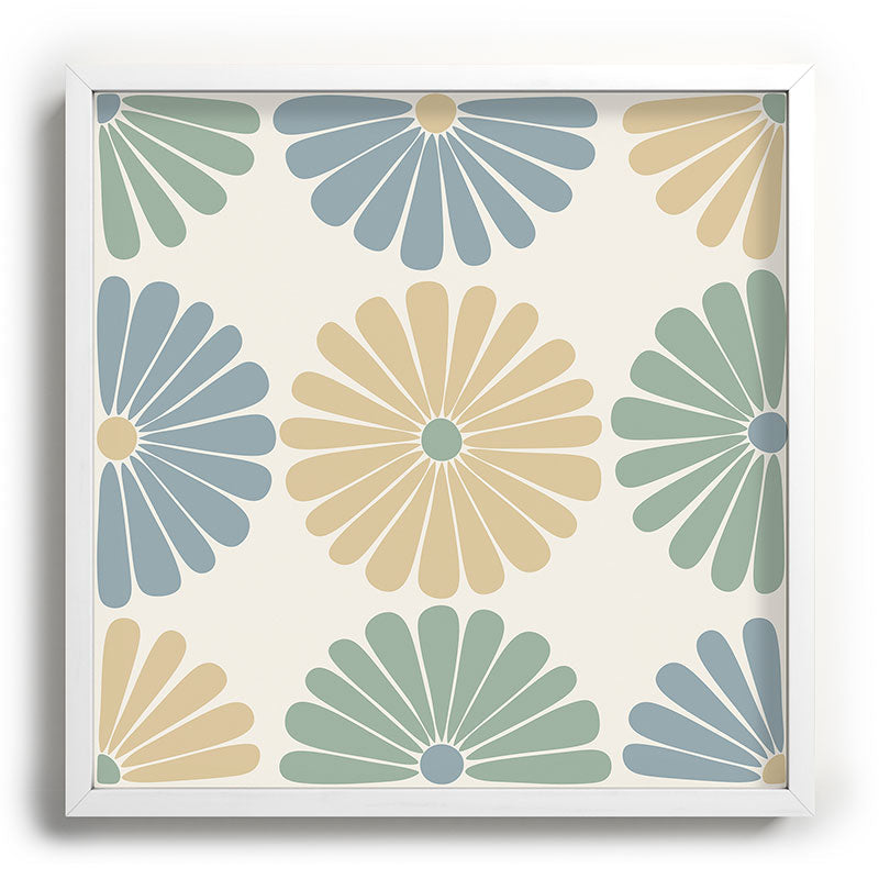 Colour Poems Retro Daisy Multicolor I Recessed Framing Square