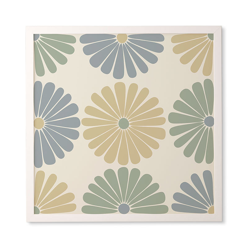 Colour Poems Retro Daisy Multicolor I Framed Wall Art