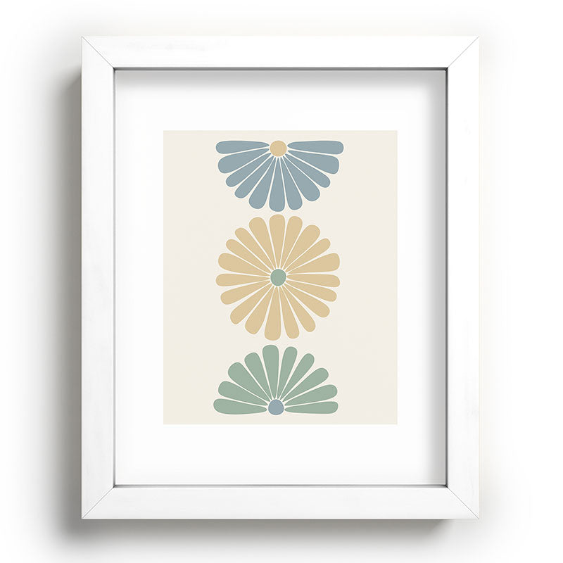 Colour Poems Retro Daisy Multicolor I Recessed Framing Rectangle