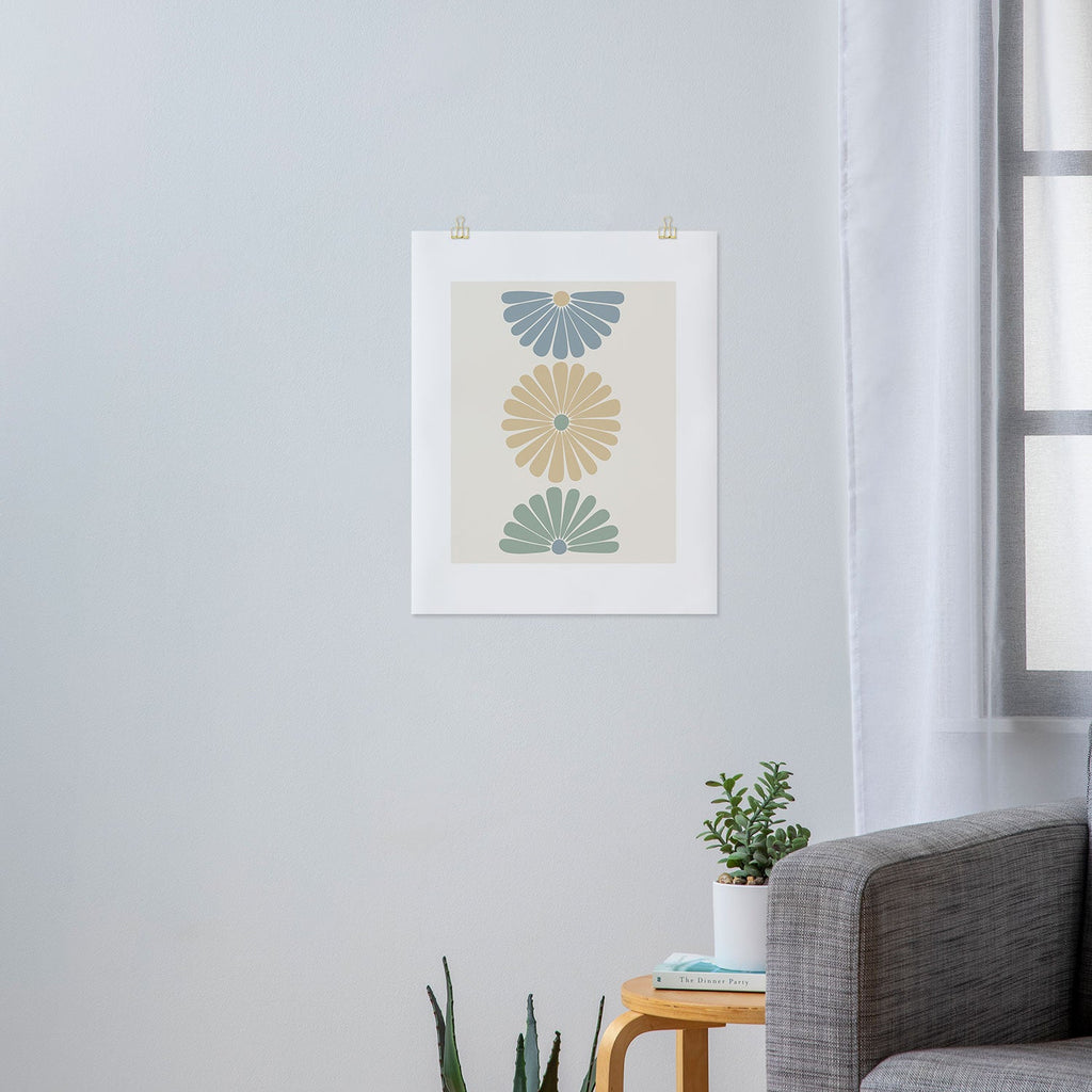 Colour Poems Retro Daisy Multicolor I Art Print