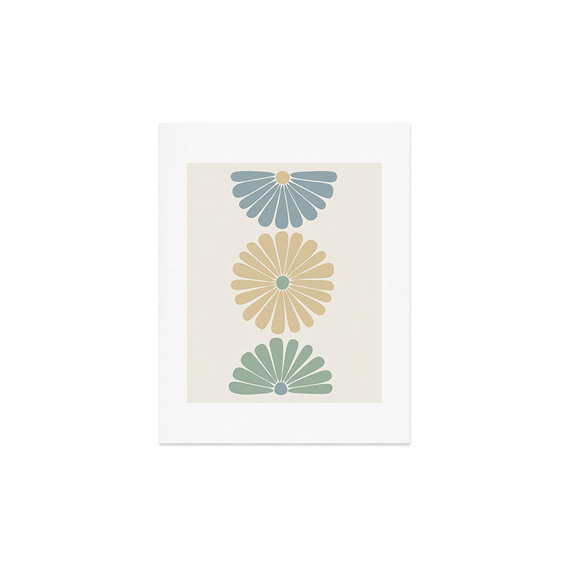 Colour Poems Retro Daisy Multicolor I Art Print