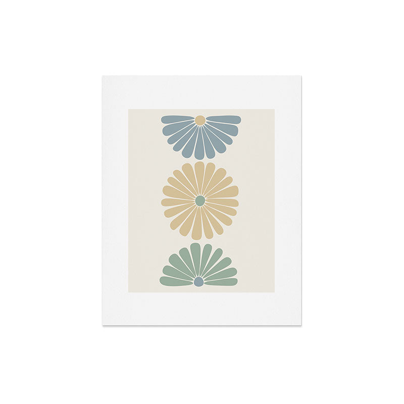 Colour Poems Retro Daisy Multicolor I Art Print