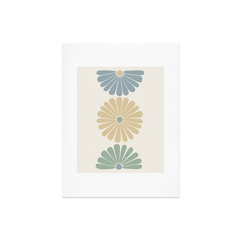 Colour Poems Retro Daisy Multicolor I Art Print