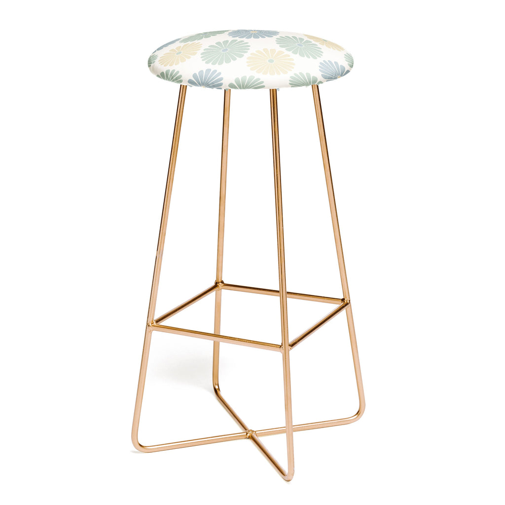 Colour Poems Retro Daisy Multicolor I Bar Stool
