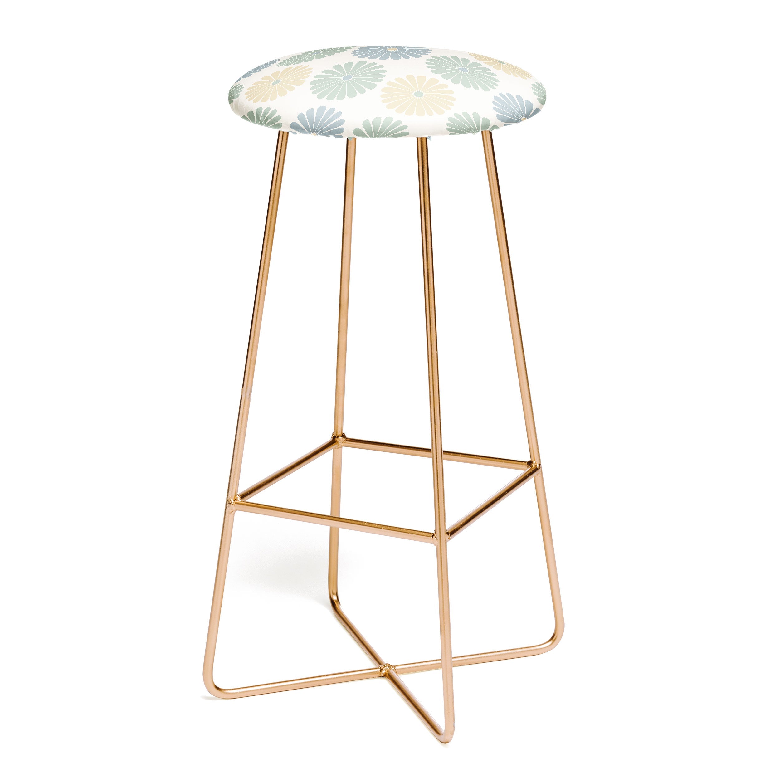 Colour Poems Retro Daisy Multicolor I Bar Stool