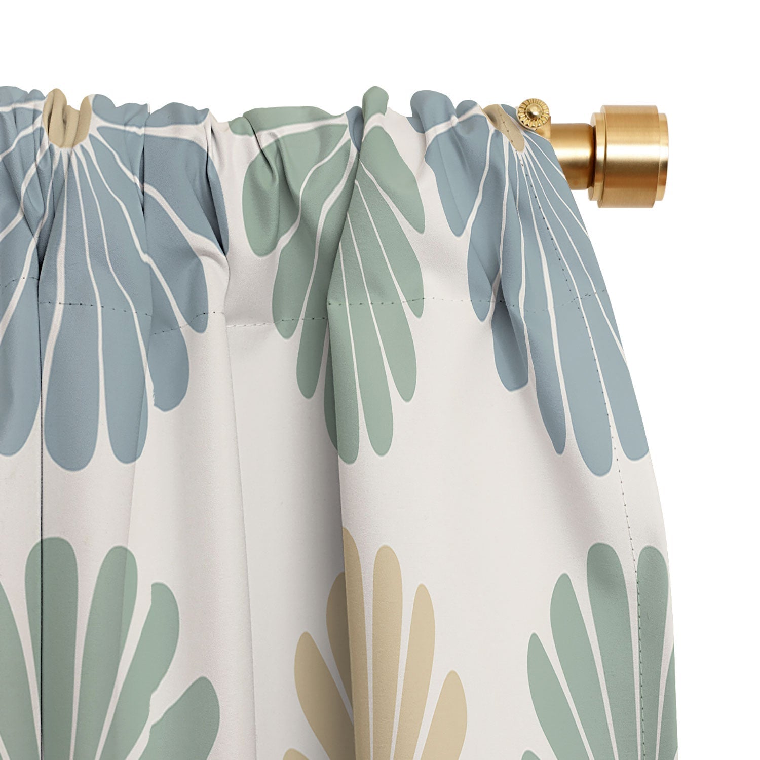 Colour Poems Retro Daisy Multicolor I Blackout Window Curtain