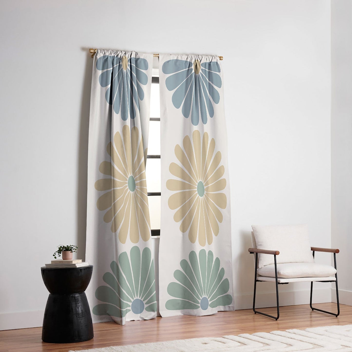 Colour Poems Retro Daisy Multicolor I Blackout Non Repeat