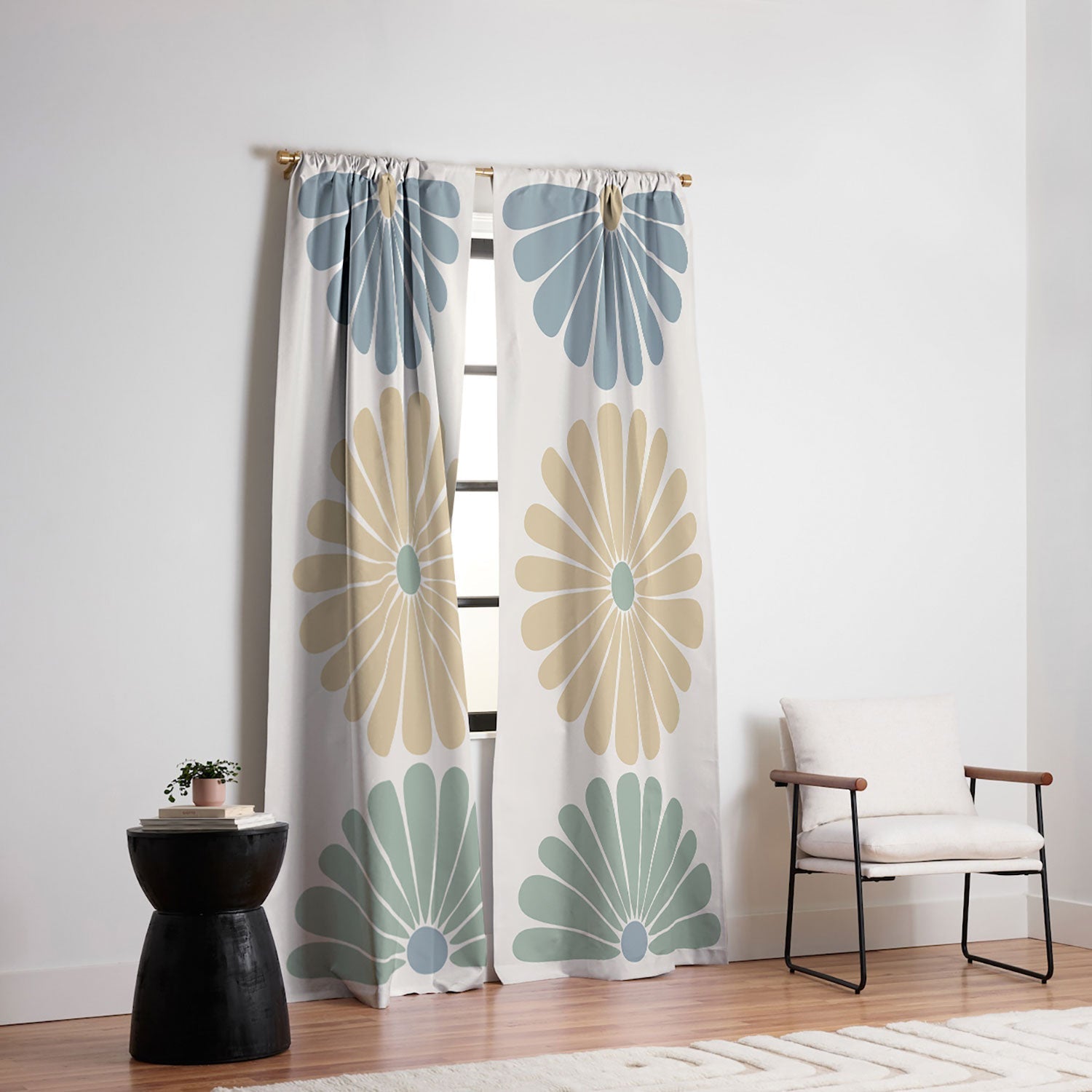 Colour Poems Retro Daisy Multicolor I Blackout Non Repeat