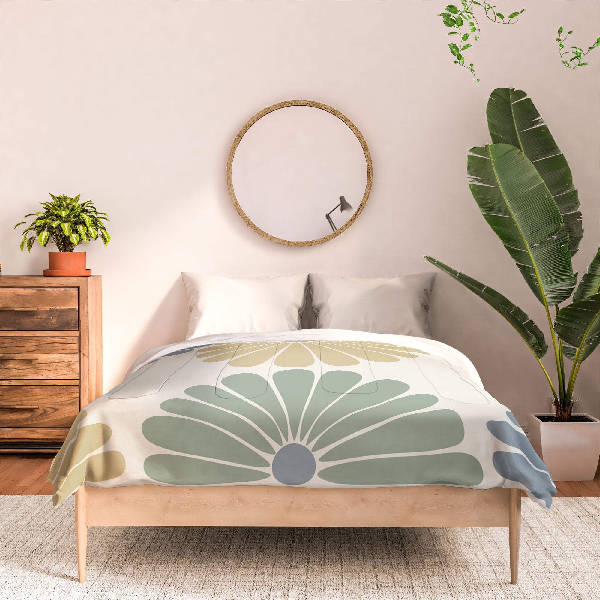 Colour Poems Retro Daisy Multicolor I Comforter