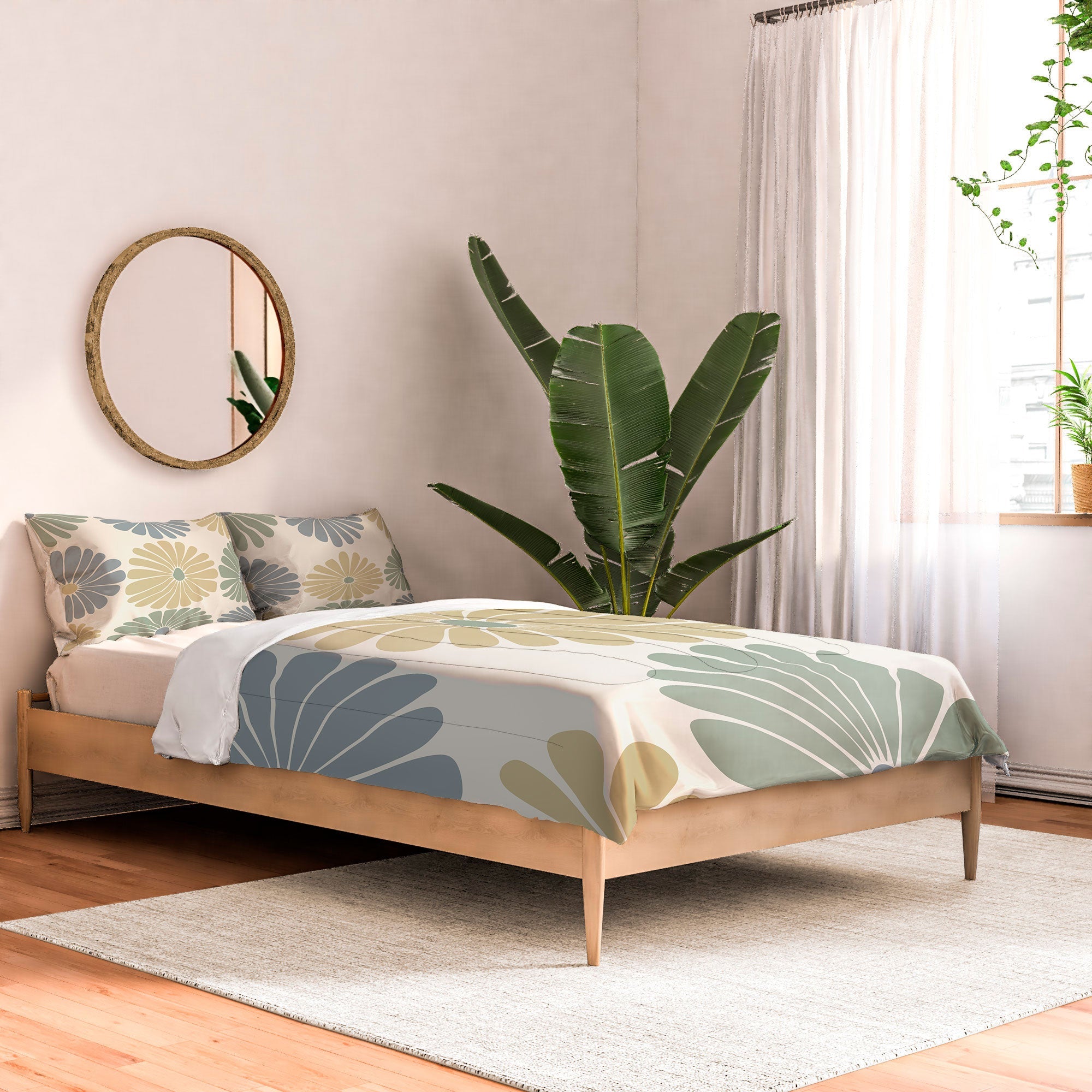 Colour Poems Retro Daisy Multicolor I Comforter