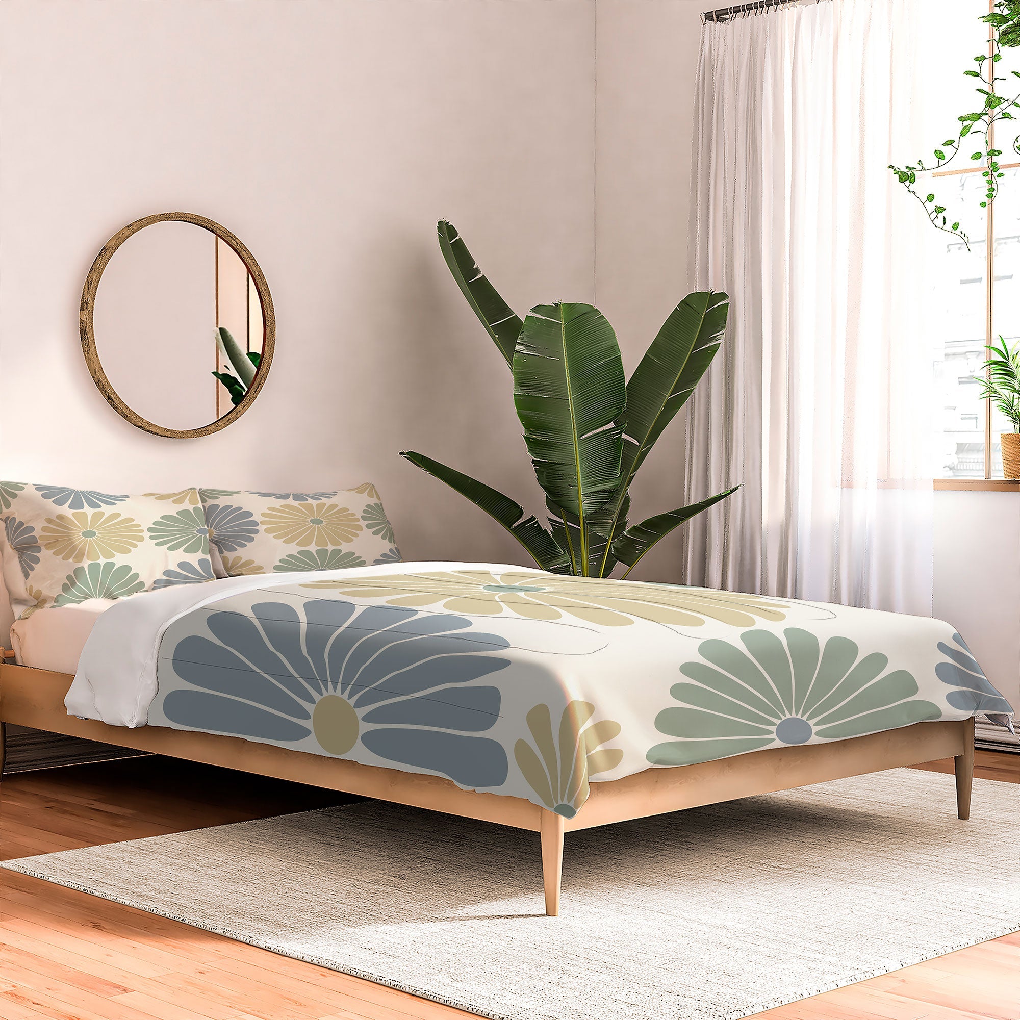 Colour Poems Retro Daisy Multicolor I Comforter