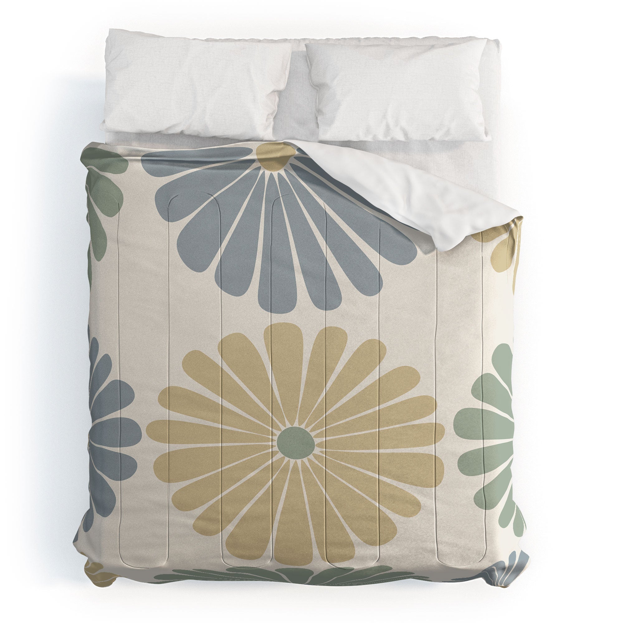 Colour Poems Retro Daisy Multicolor I Comforter