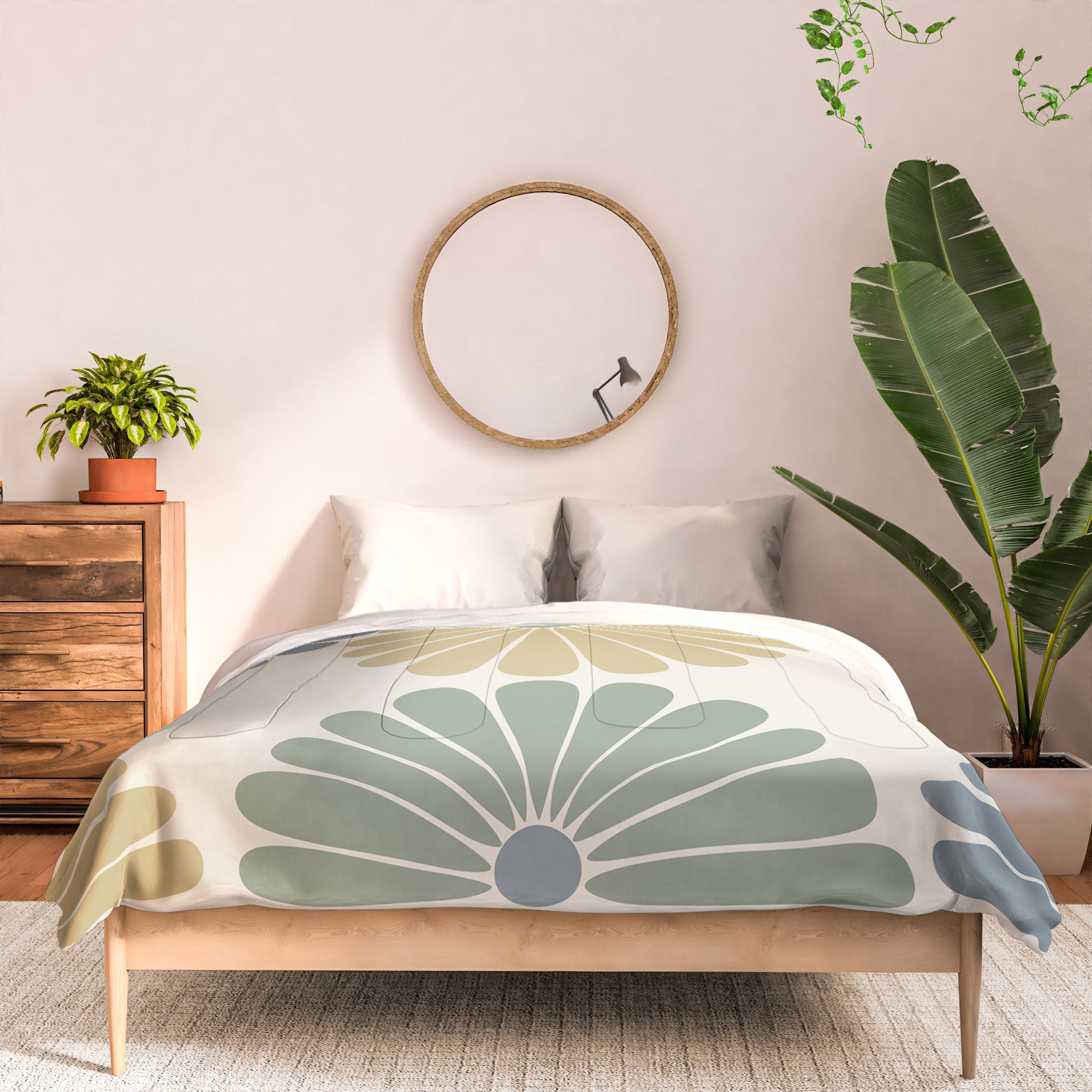 Colour Poems Retro Daisy Multicolor I Comforter