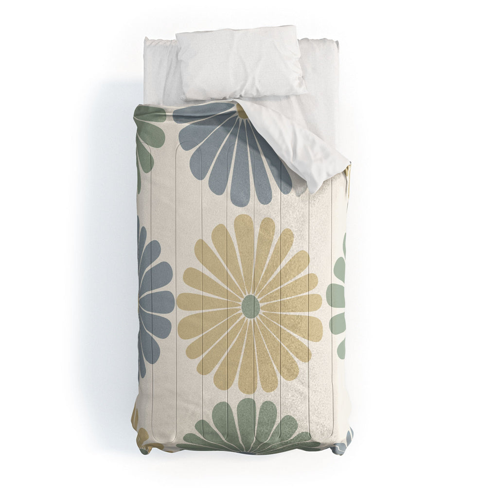 Colour Poems Retro Daisy Multicolor I Comforter