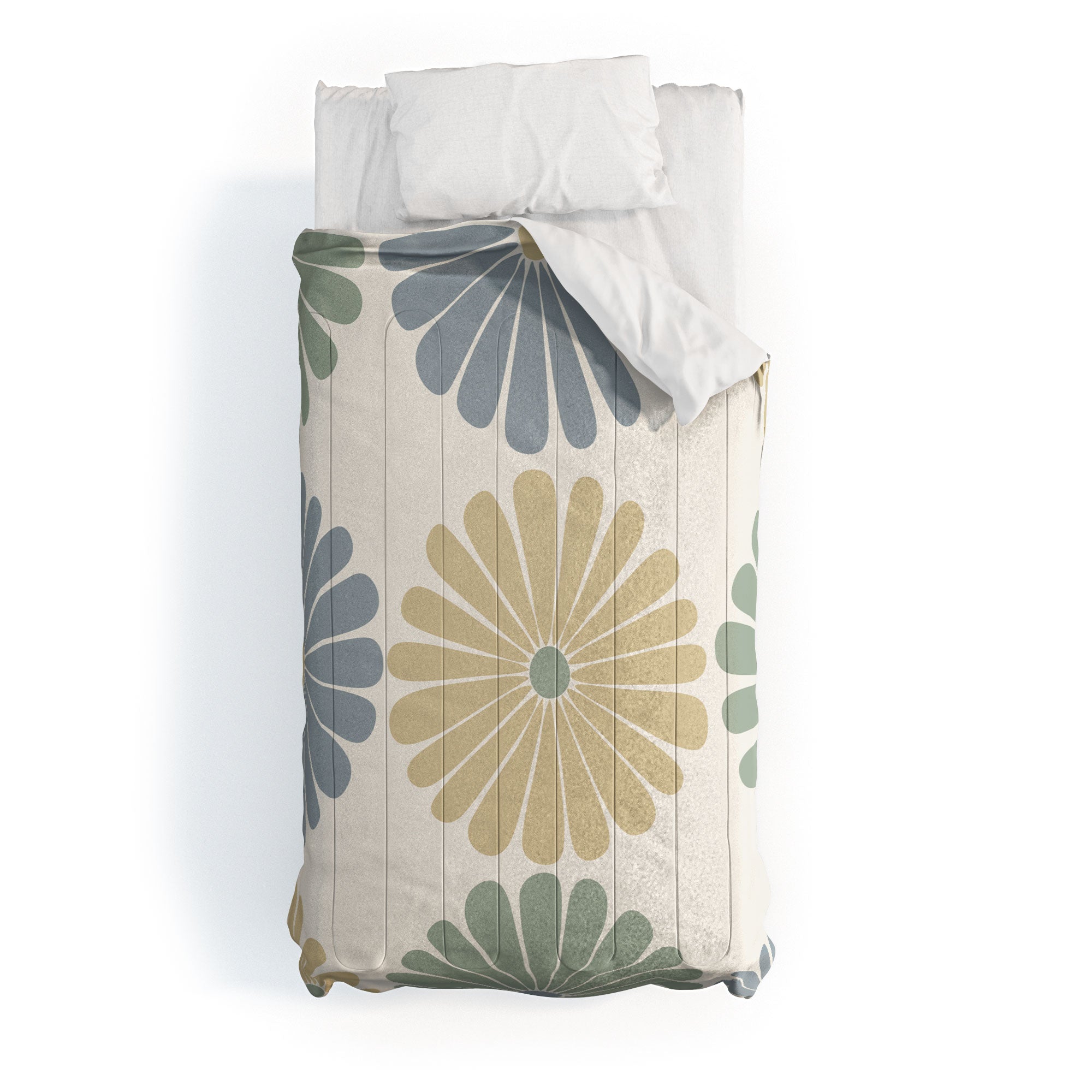 Colour Poems Retro Daisy Multicolor I Comforter