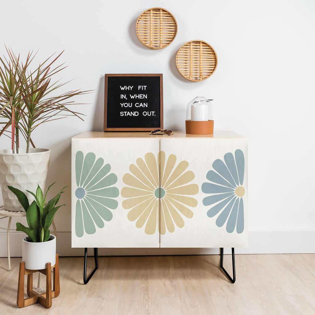 Colour Poems Retro Daisy Multicolor I Credenza