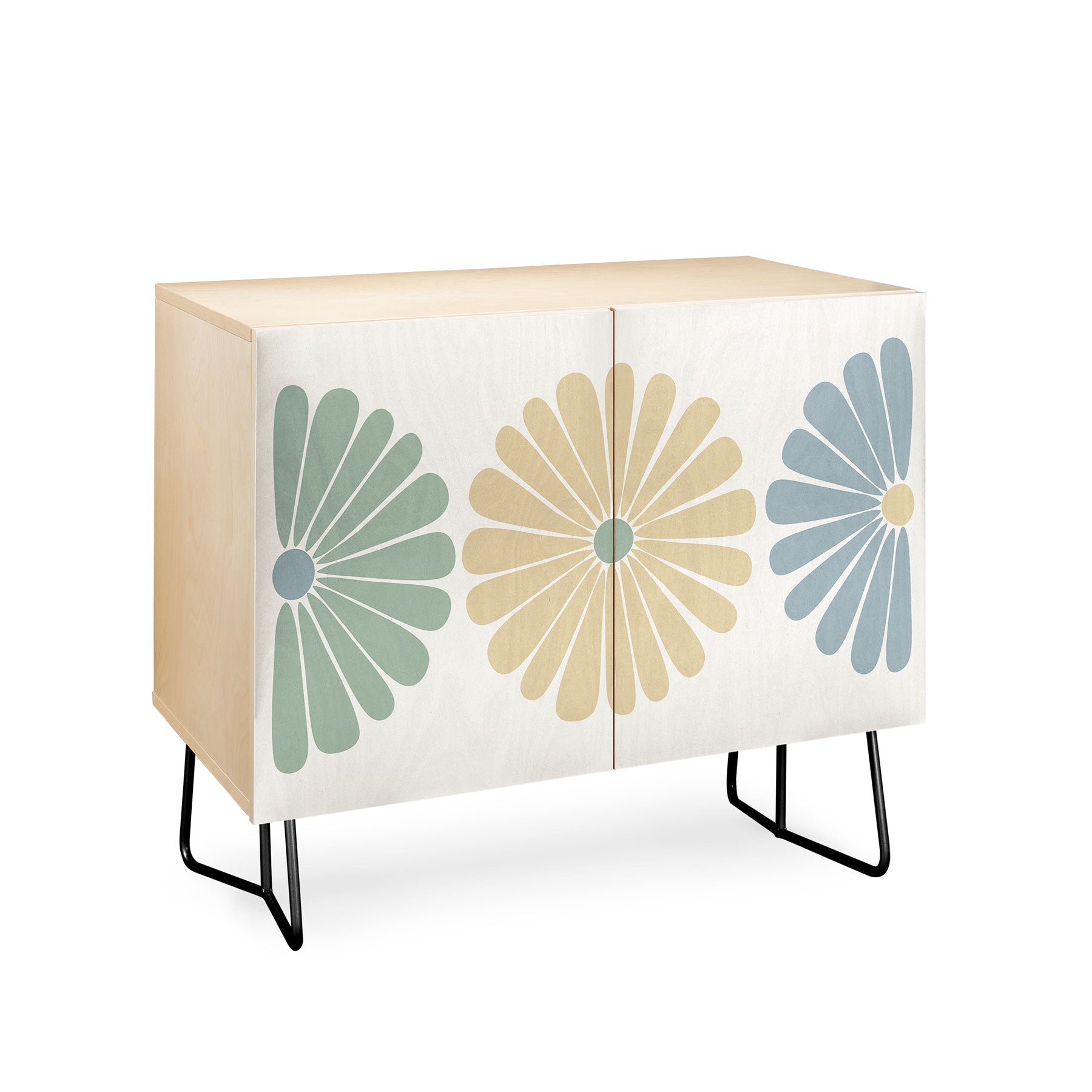 Colour Poems Retro Daisy Multicolor I Credenza