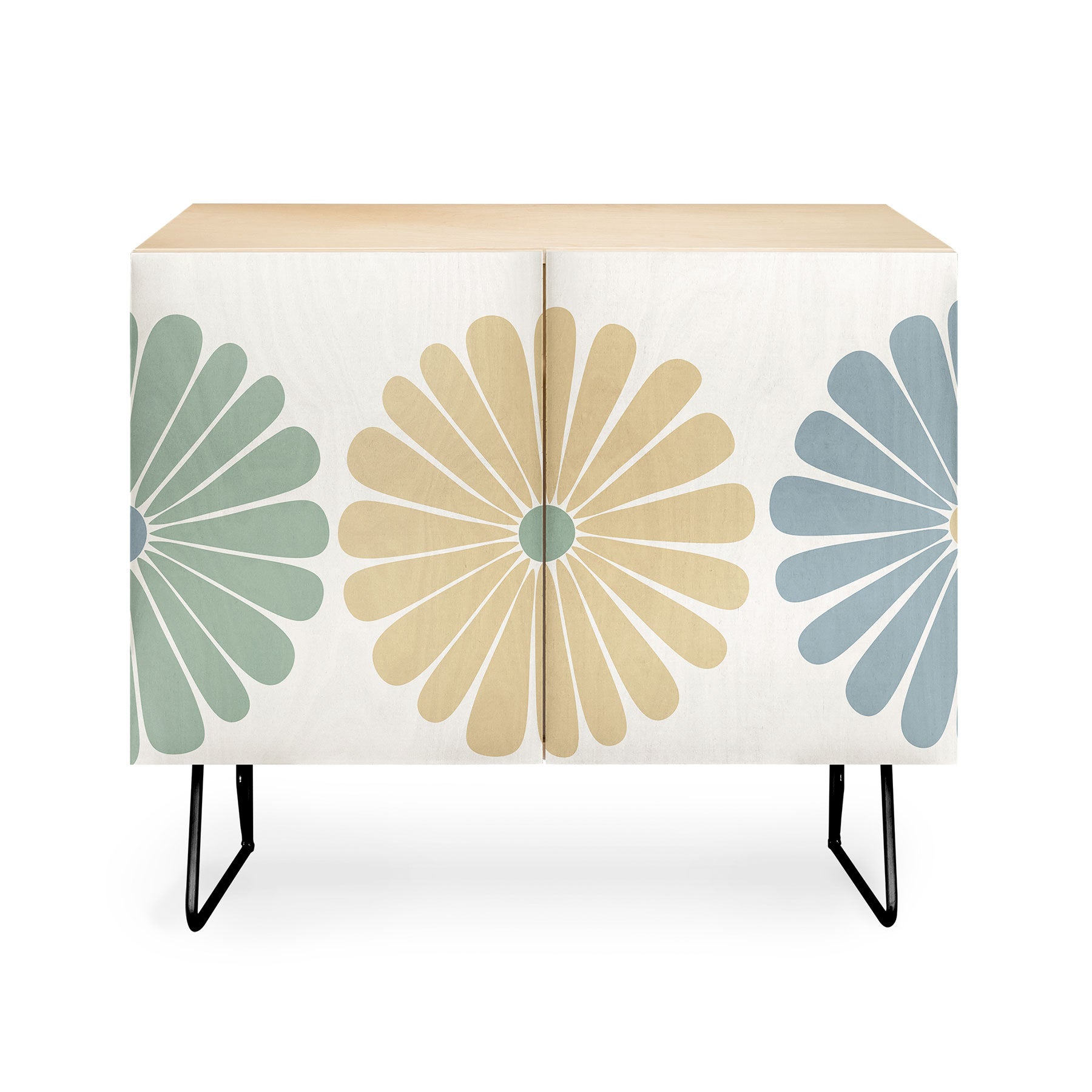 Colour Poems Retro Daisy Multicolor I Credenza