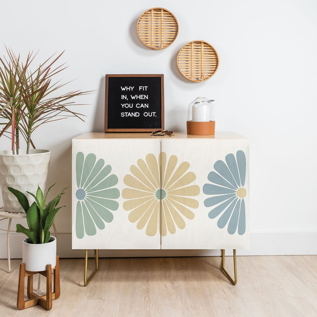 Colour Poems Retro Daisy Multicolor I Credenza
