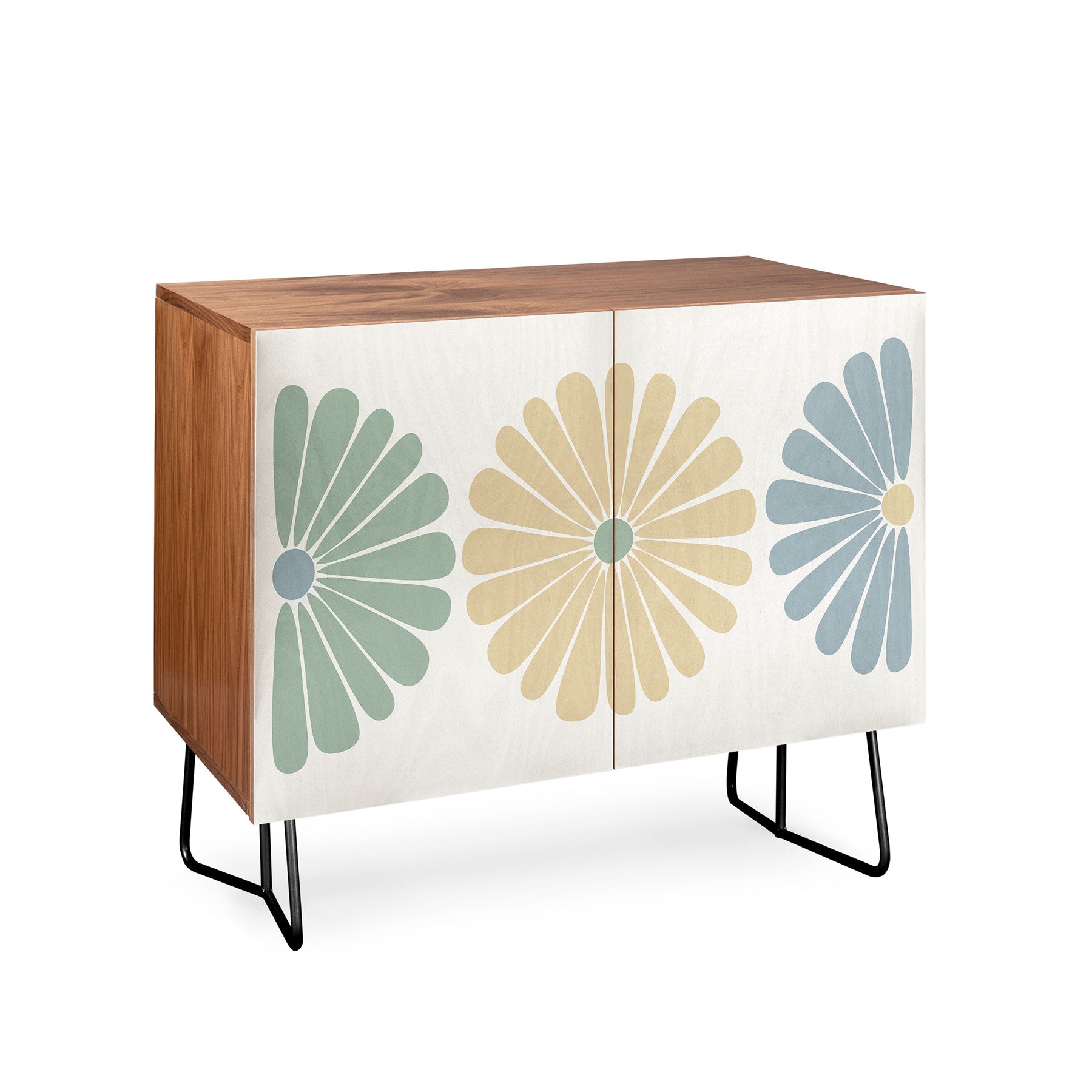 Colour Poems Retro Daisy Multicolor I Credenza