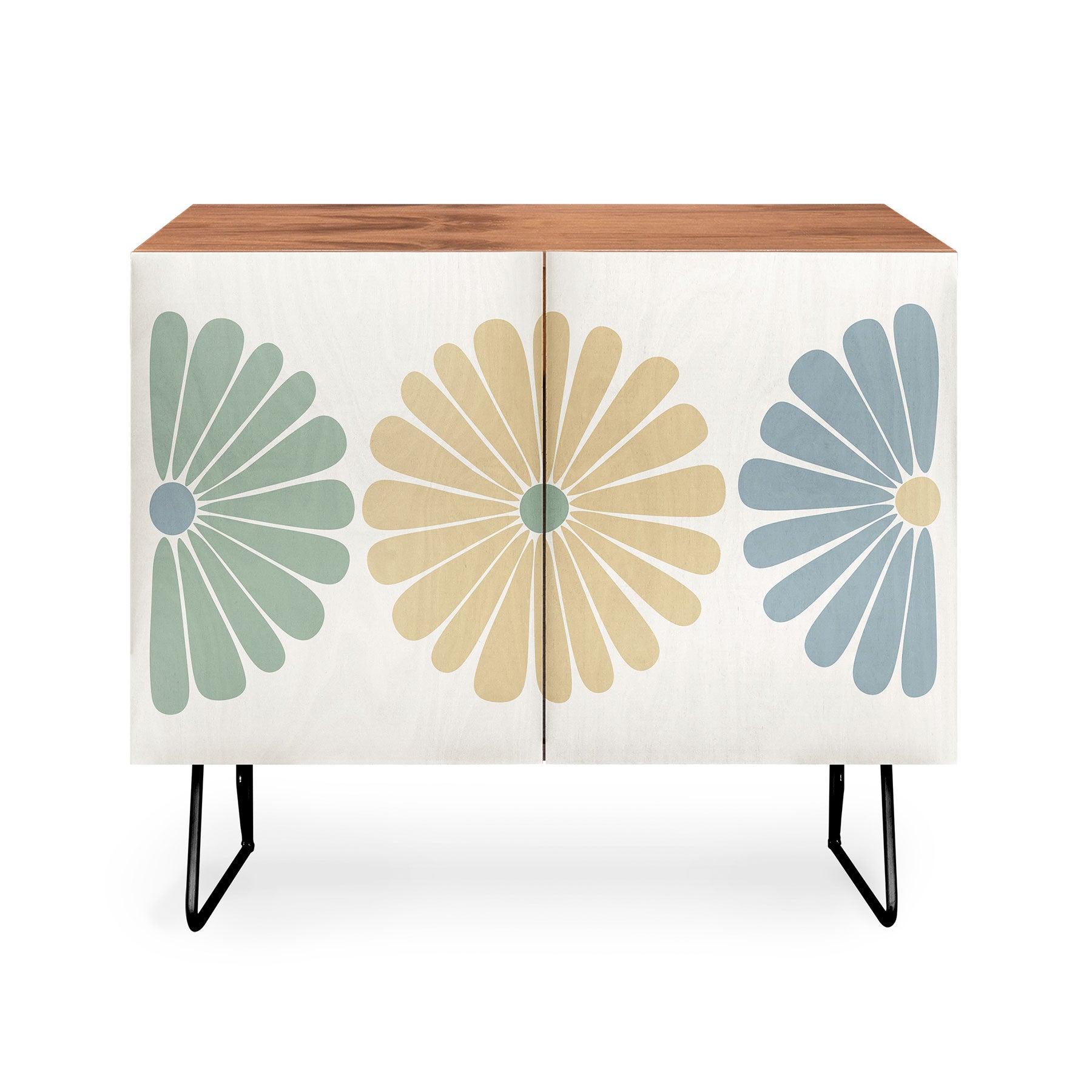Colour Poems Retro Daisy Multicolor I Credenza