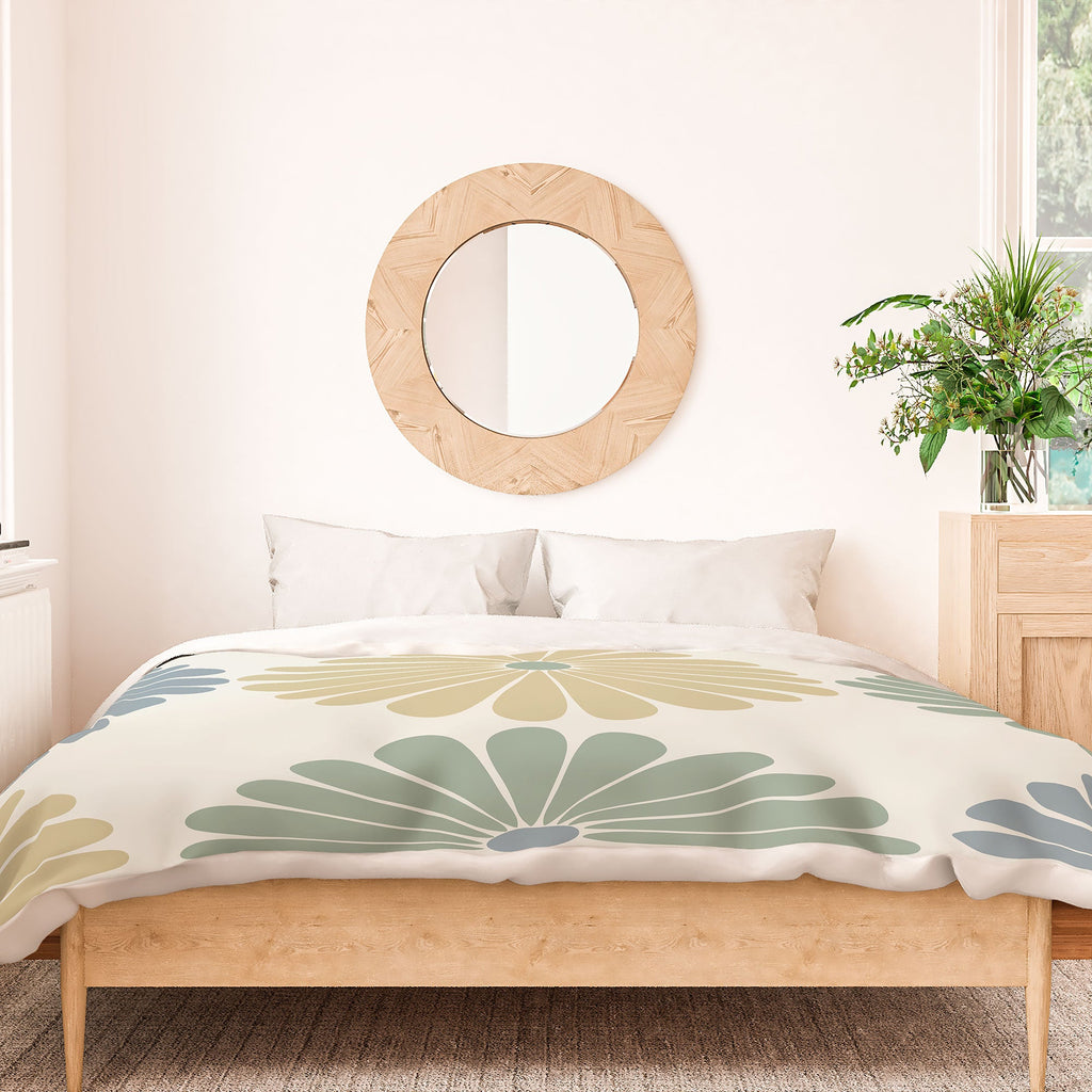 Colour Poems Retro Daisy Multicolor I Duvet Cover