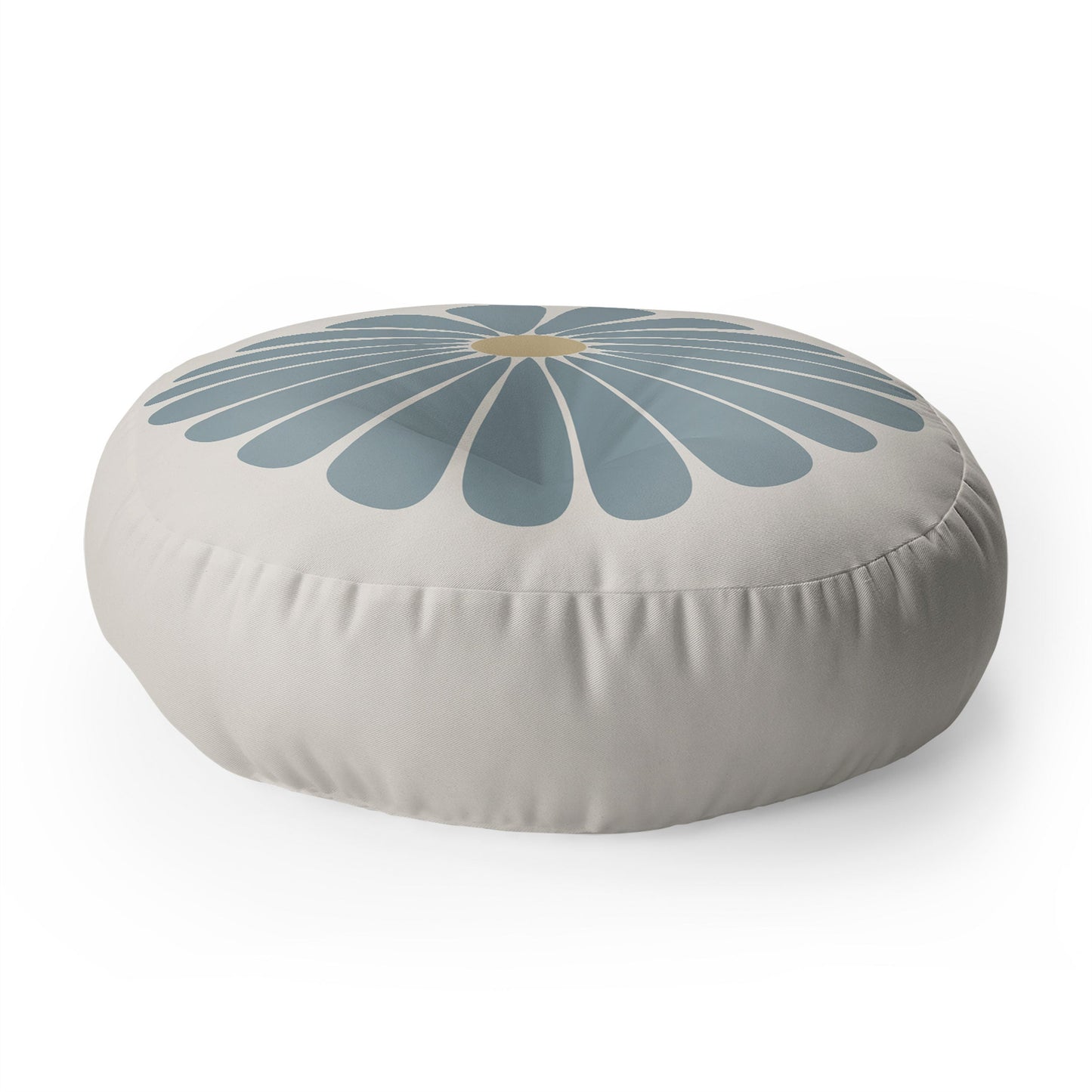 Colour Poems Retro Daisy Multicolor I Floor Pillow Round