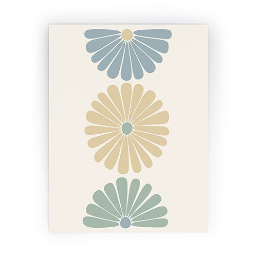 Colour Poems Retro Daisy Multicolor I Mini Art Print