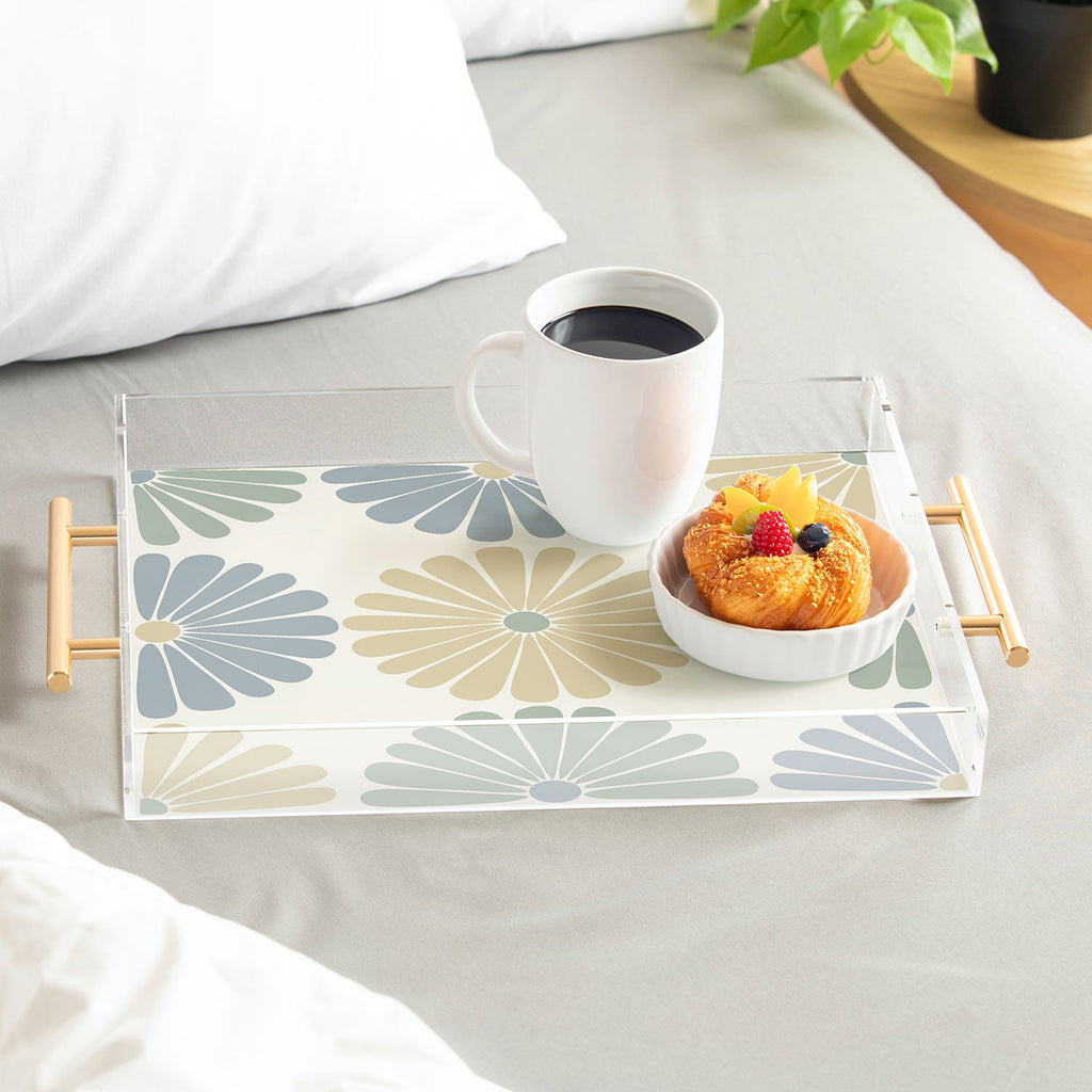 Colour Poems Retro Daisy Multicolor I Acrylic Tray