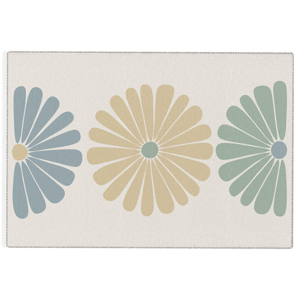 Colour Poems Retro Daisy Multicolor I Outdoor Rug
