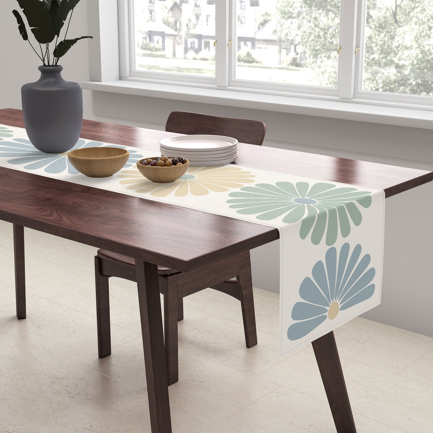 Colour Poems Retro Daisy Multicolor I Table Runner