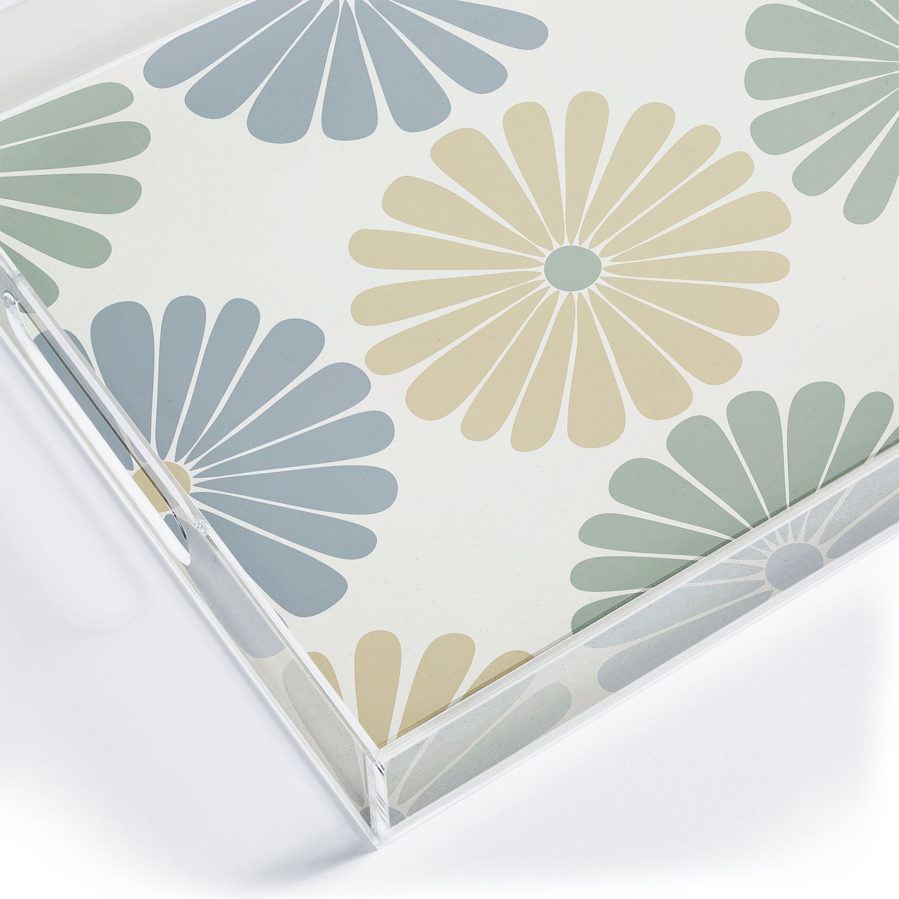 Colour Poems Retro Daisy Multicolor I Acrylic Tray