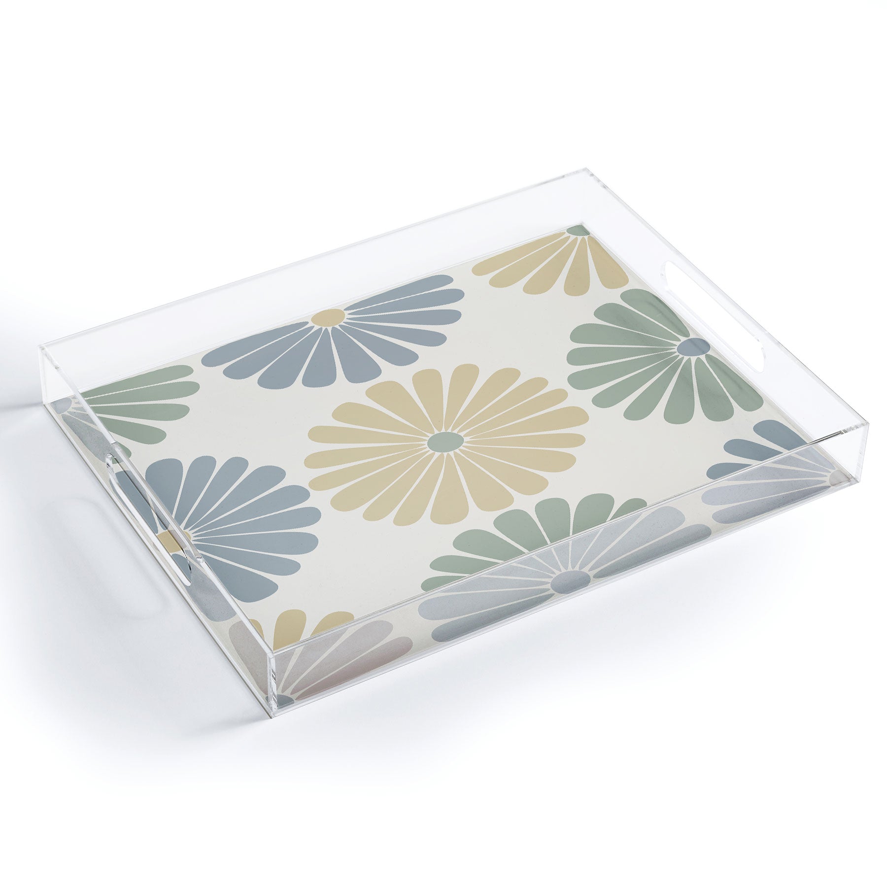 Colour Poems Retro Daisy Multicolor I Acrylic Tray