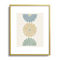 Colour Poems Retro Daisy Multicolor I Metal Framed Art Print