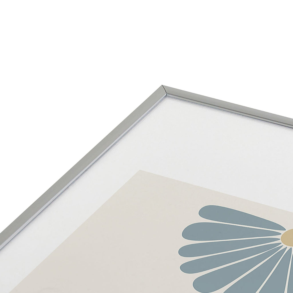 Colour Poems Retro Daisy Multicolor I Metal Framed Art Print