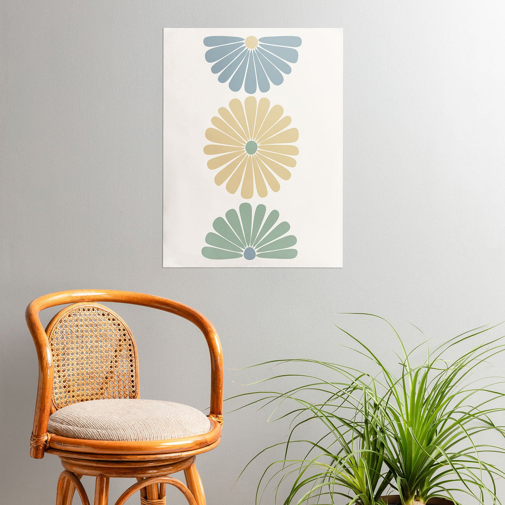 Colour Poems Retro Daisy Multicolor I Poster