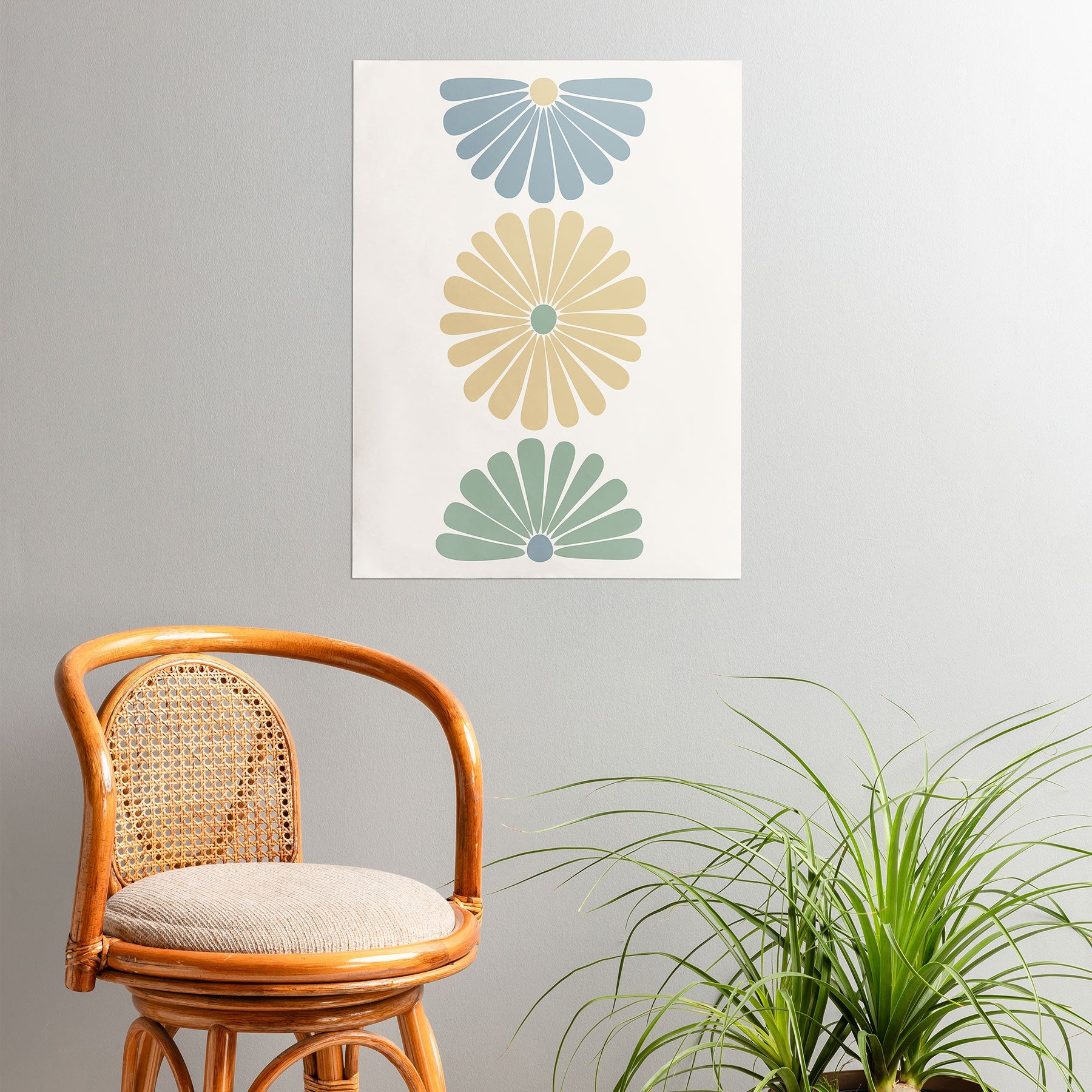 Colour Poems Retro Daisy Multicolor I Poster