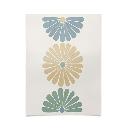 Colour Poems Retro Daisy Multicolor I Poster