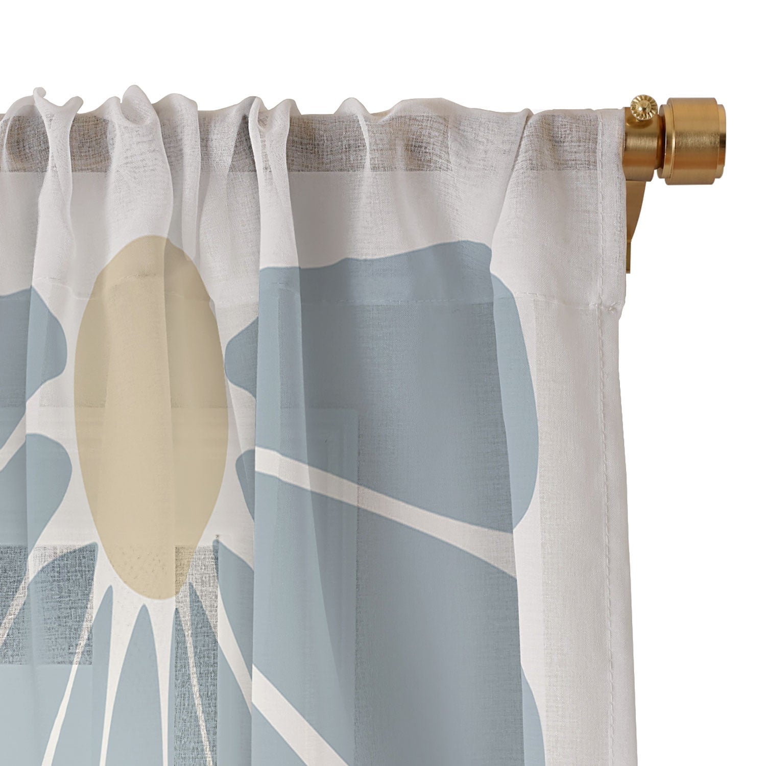 Colour Poems Retro Daisy Multicolor I Sheer Non Repeat
