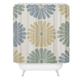 Colour Poems Retro Daisy Multicolor I Shower Curtain