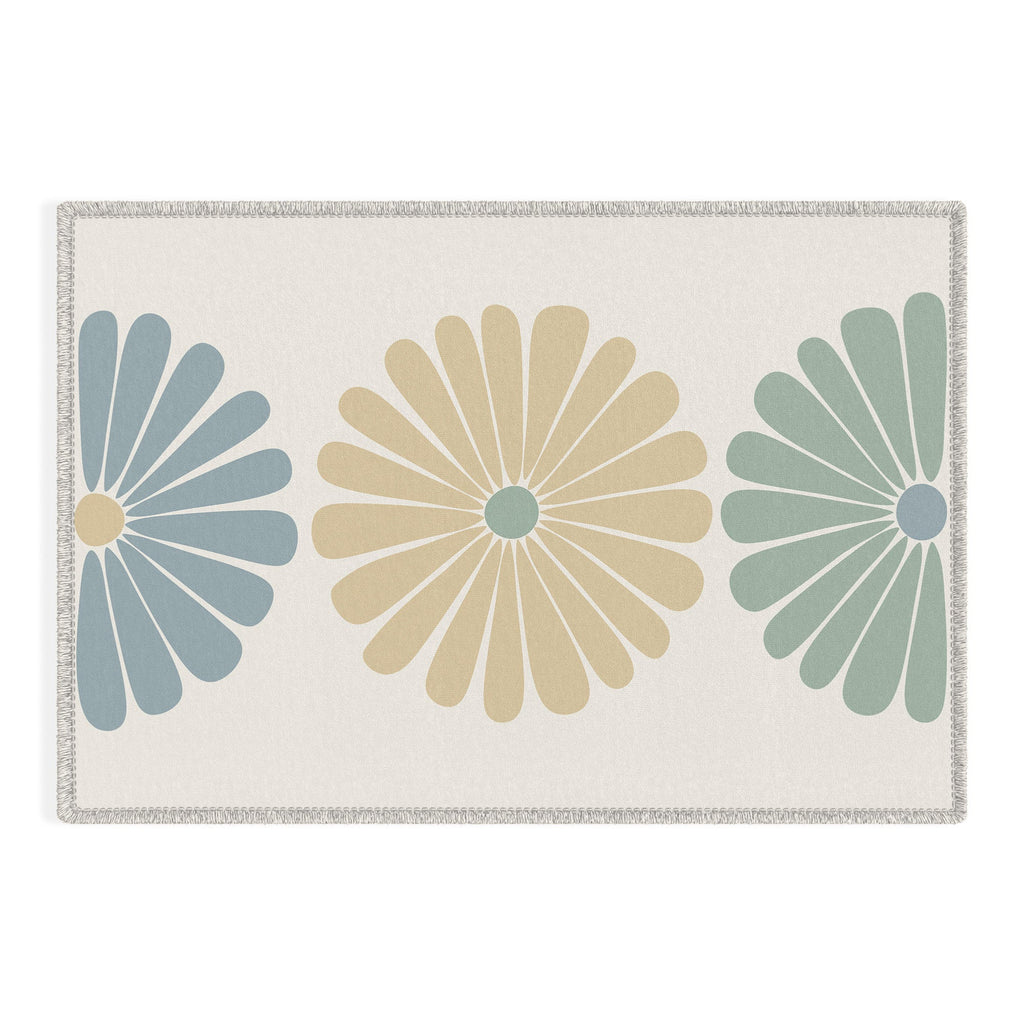 Colour Poems Retro Daisy Multicolor I Outdoor Rug