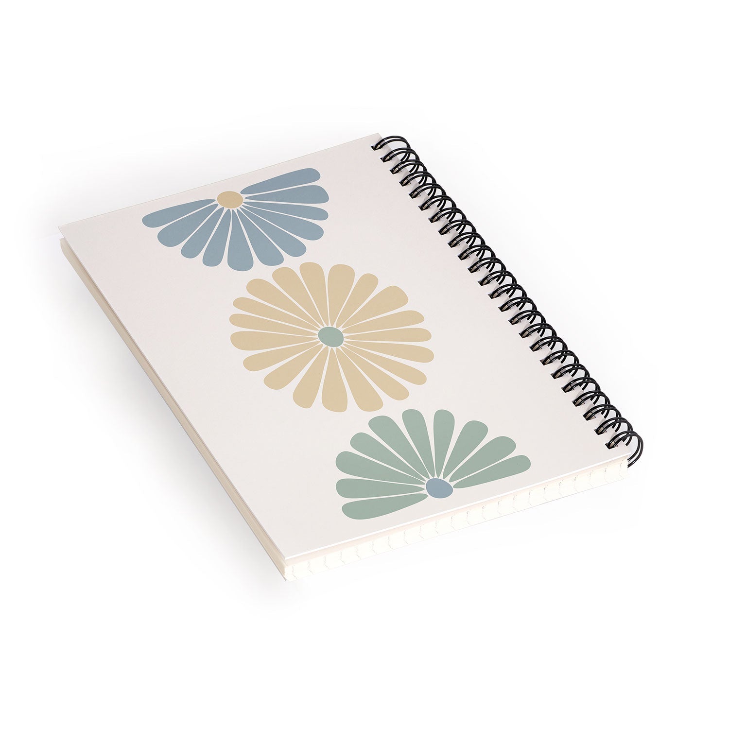 Colour Poems Retro Daisy Multicolor I Spiral Notebook