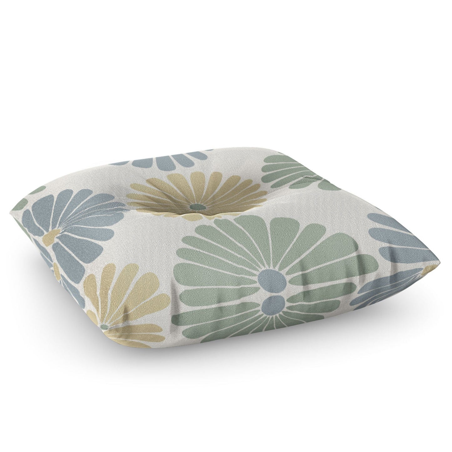 Colour Poems Retro Daisy Multicolor I Floor Pillow Square