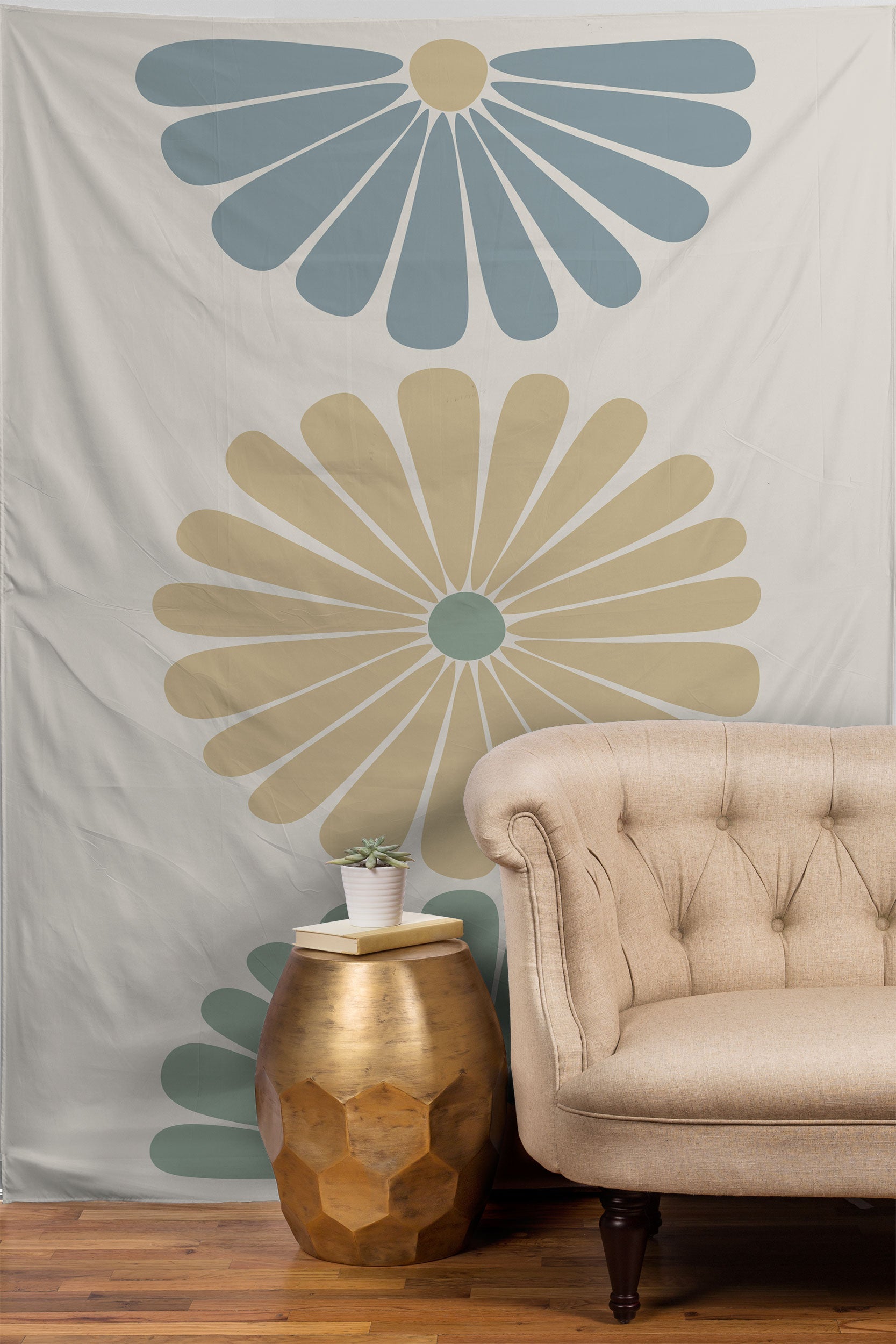 Colour Poems Retro Daisy Multicolor I Tapestry