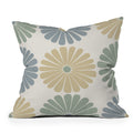Colour Poems Retro Daisy Multicolor I Outdoor Throw Pillow