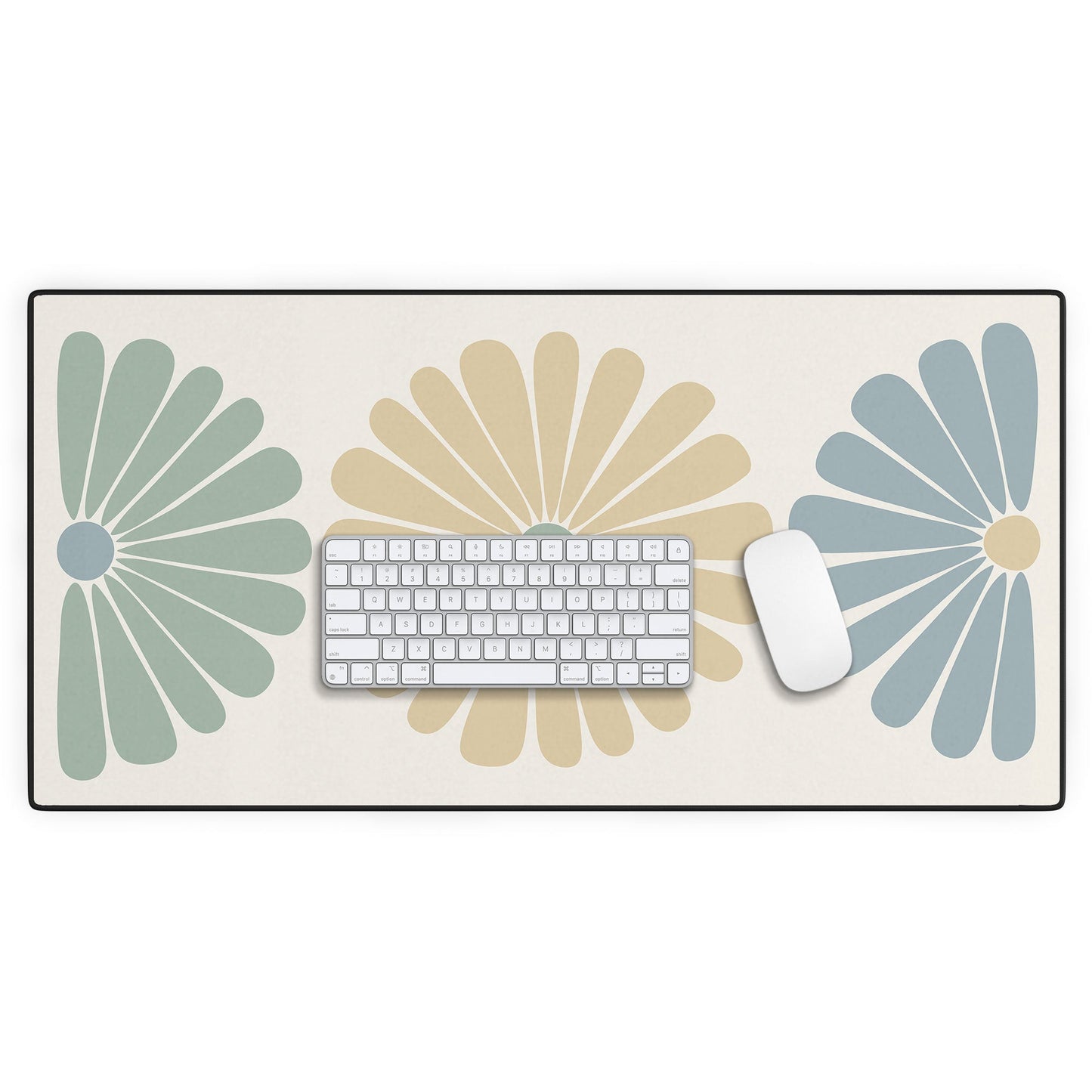 Colour Poems Retro Daisy Multicolor I Desk Mat